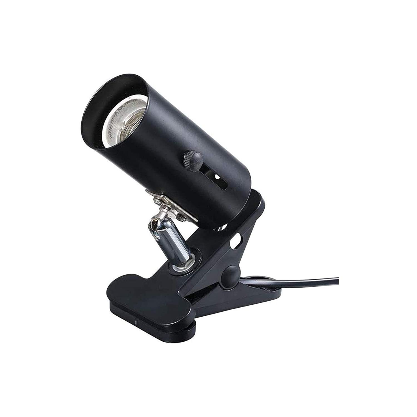 Liyafy Reptile Lamp Holder for Habitat Lighting & Heat Lamp 360-Degree Rotating Adjustable Clamp Lamp UVB Light Bulb