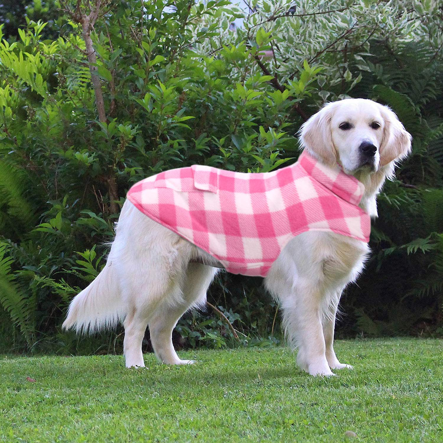 Dog Winter Coat, ASENKU Dog Jacket Plaid Reversible Dog Vest Waterproof Cold Weather Dog Clothes Pet Apparel for Small Medium Large Dogs