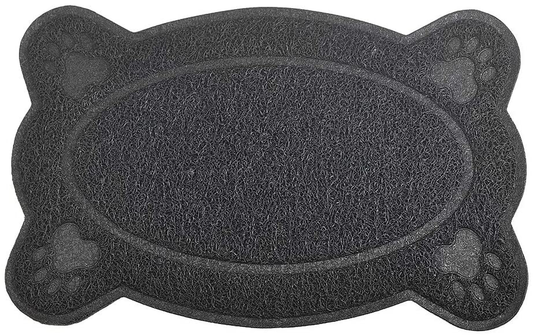 DM Cat Litter Box Debris Catcher Mat,Kitty Scatter Control Rug,16X10 Inches,5 Colors Available Animals & Pet Supplies > Pet Supplies > Cat Supplies > Cat Litter Box Mats DM Black  