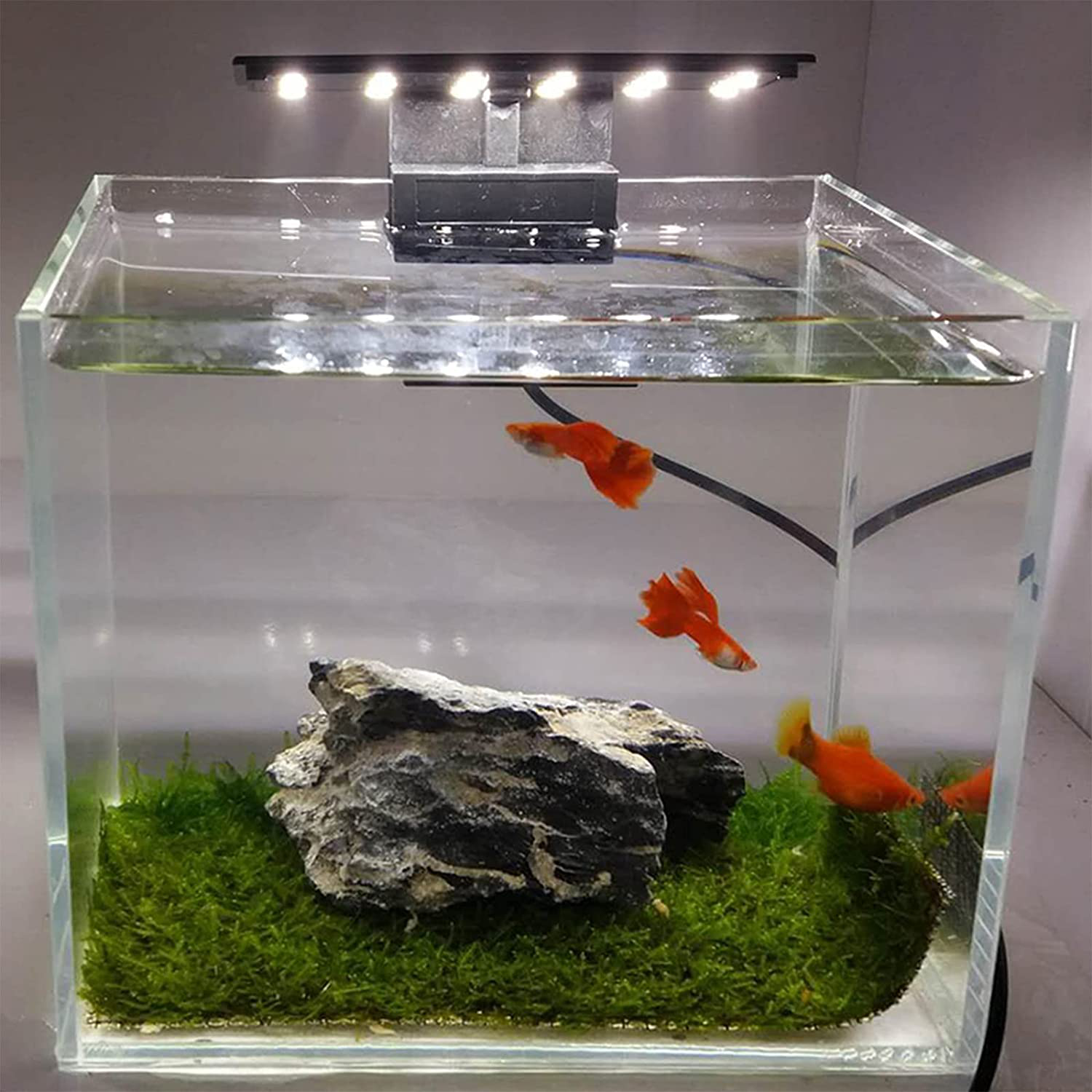 Decdeal 5W Ultra-Thin Aquarium LED Light,Fish Tank Light, Ultra Bright Clip-On Lighting Lamp 12 Leds for Aquarium Fish Tank