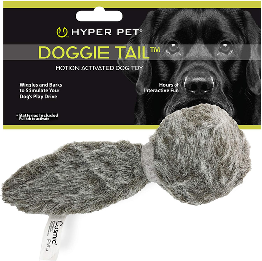 Hyper Pet Doggie Tail Interactive Plush Dog Toys (Wiggles, Vibrates & Barks – Dog Toys for Boredom & Stimulating Play) Interactive Dog Toys, Dog Squeaky Toys, and Funny Dog Toys - Colors May Vary Animals & Pet Supplies > Pet Supplies > Dog Supplies > Dog Toys Hyper Pet Doggie Tail Full Unit 