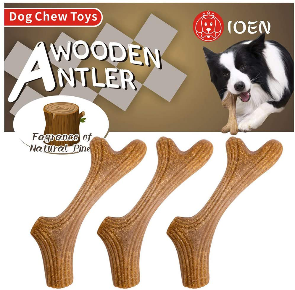 IOEN 10 Pack Durable Dog Chew Toys for Medium Large Dogs,No Stuffing Squeaky Plush Dog Toys for Aggressive Chewers,Dog Power Teething Rubber Bone Toys,Tough Dog Rope Toys (10 Pack) Animals & Pet Supplies > Pet Supplies > Dog Supplies > Dog Toys IOEN 3 Sticks  
