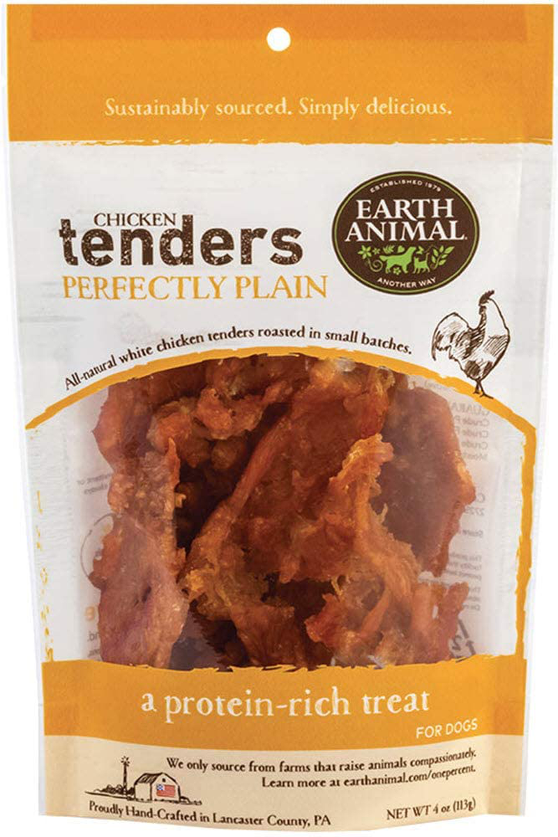 Earth Animal Chicken Tenders Roasted Natural Dog Treats, 4 Oz - Chicken Jerky for Dogs Made in USA Animals & Pet Supplies > Pet Supplies > Small Animal Supplies > Small Animal Treats EARTH ANIMAL   