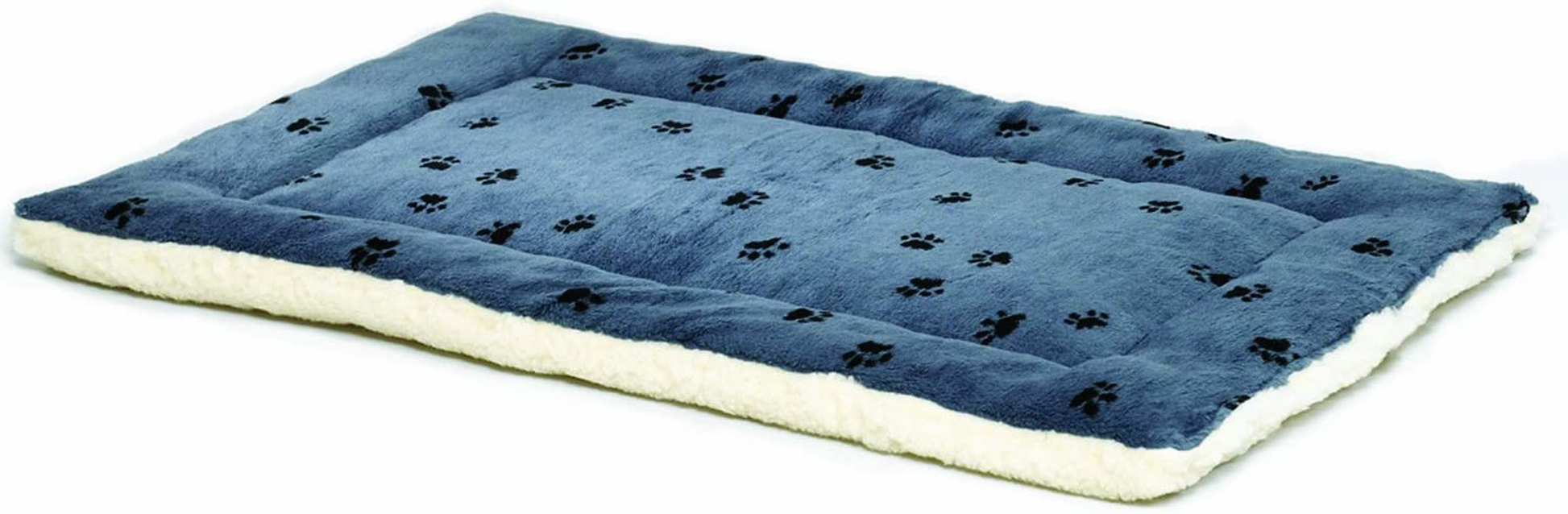 Midwest Homes for Pets Reversible Paw Print Pet Bed in Blue/White, Dog Bed Measures Animals & Pet Supplies > Pet Supplies > Dog Supplies > Dog Beds MidWest Homes For Pets 18-Inch  