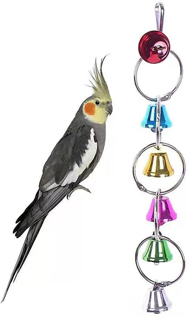 LOPERDEVE 7" Brid Mirror with Rope Perch Bird Toys Swing, Comfy Perch for Greys Amazons Parakeet Cockatiel Conure Lovebirds Finch Canaries Animals & Pet Supplies > Pet Supplies > Bird Supplies > Bird Cage Accessories LOPERDEVE   