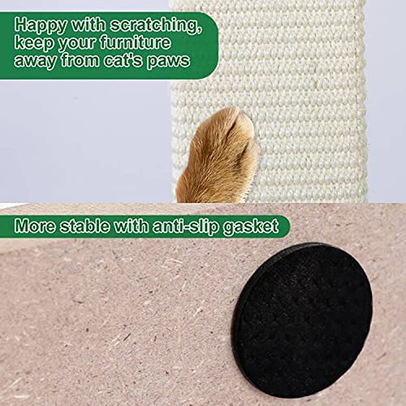 Petellow Cat Scratching Post 31 Inch - Scratching Posts with Natural Woven Sisal for Indoor Cats - Cat Scratching Post Tower with Cat Ball - Cat Scratching Tree Furniture Tall Tower Animals & Pet Supplies > Pet Supplies > Cat Supplies > Cat Furniture petellow   