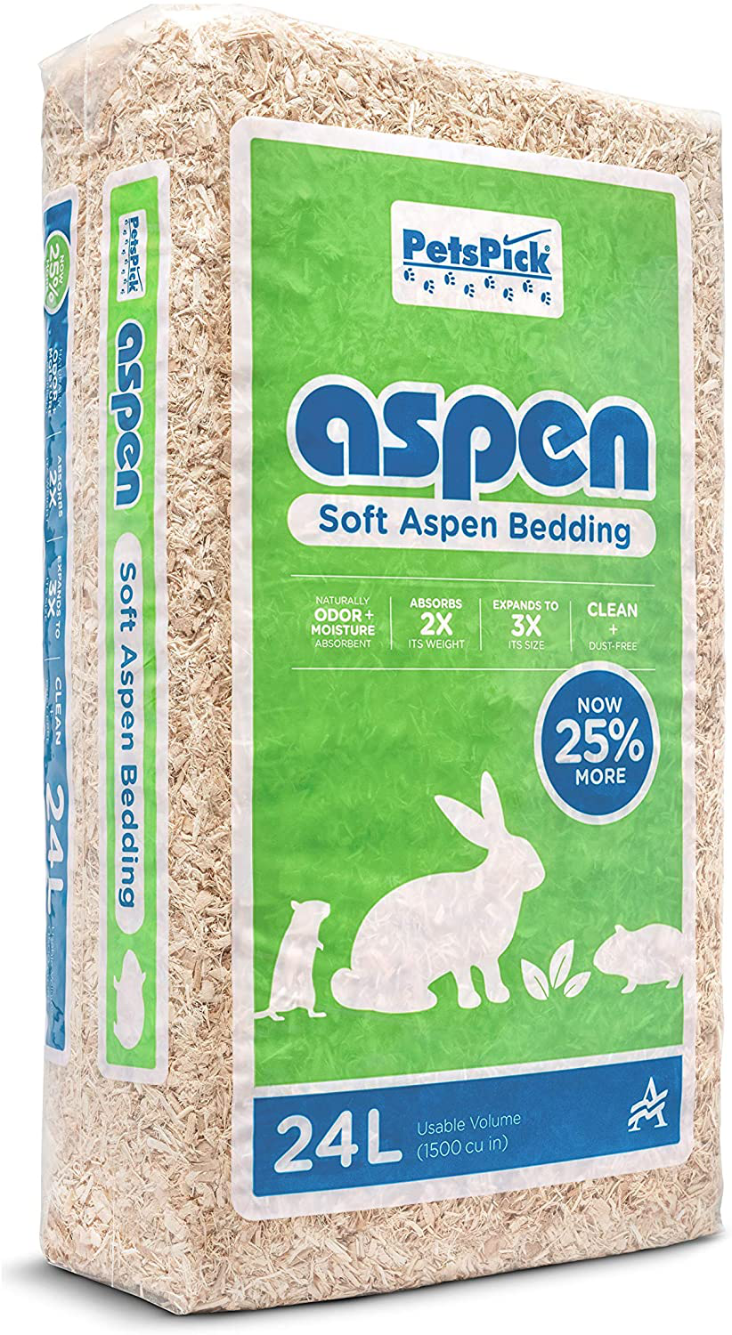 PETSPICK Aspen Soft Pet Bedding for Small Animals