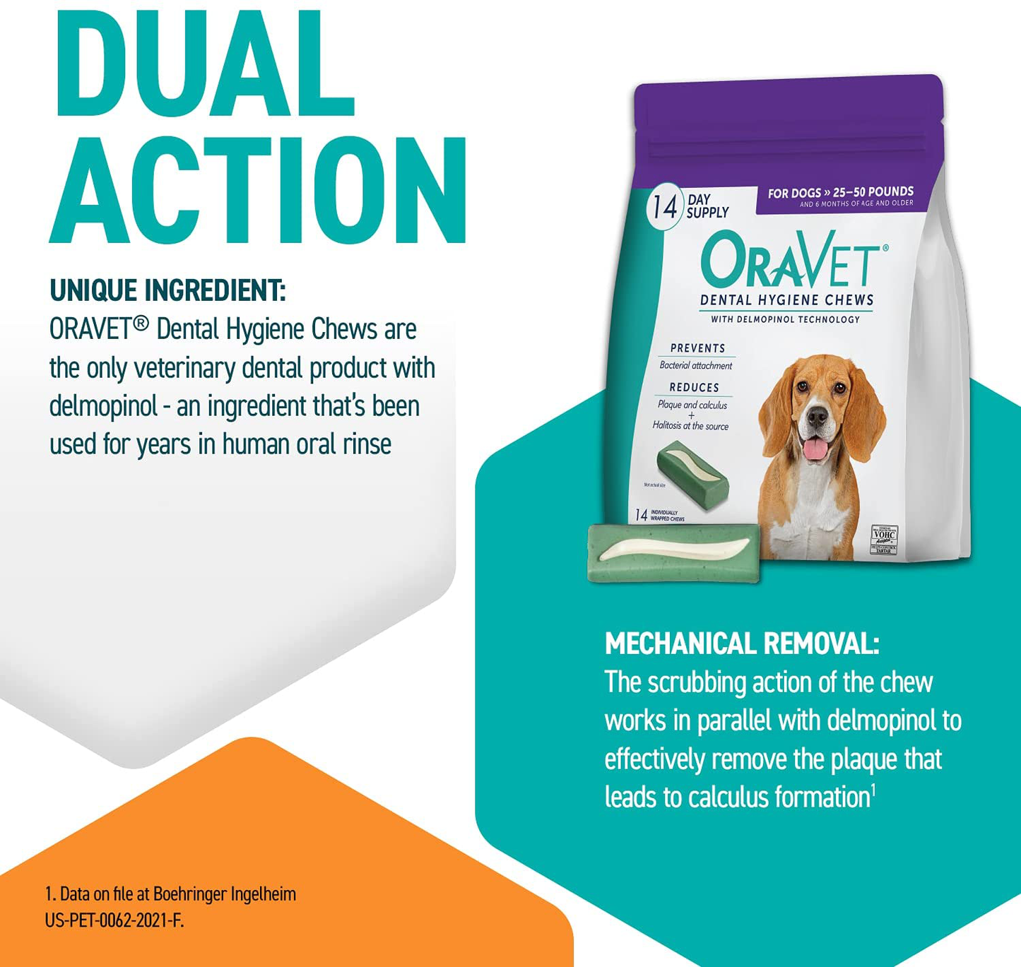 Oravet Dental Hygiene Chews for Extra Small Dogs 3.5-9 Lbs Animals & Pet Supplies > Pet Supplies > Small Animal Supplies > Small Animal Treats OraVet   