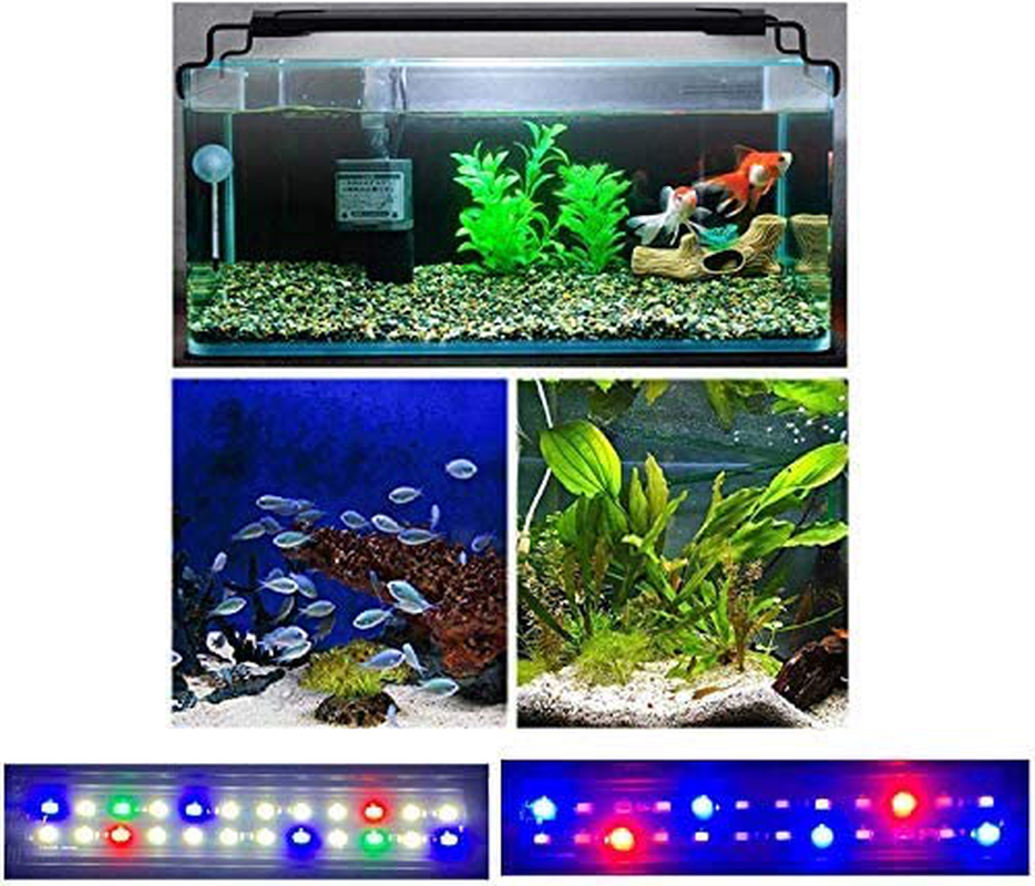 KZKR Full Spectrum Tank Light 36 - 48 Inch LED Aquarium Lighting Dimming Timing Control Hood Lamp for Freshwater Marine Plant Decorations Light 30 40 55 65 Gallon