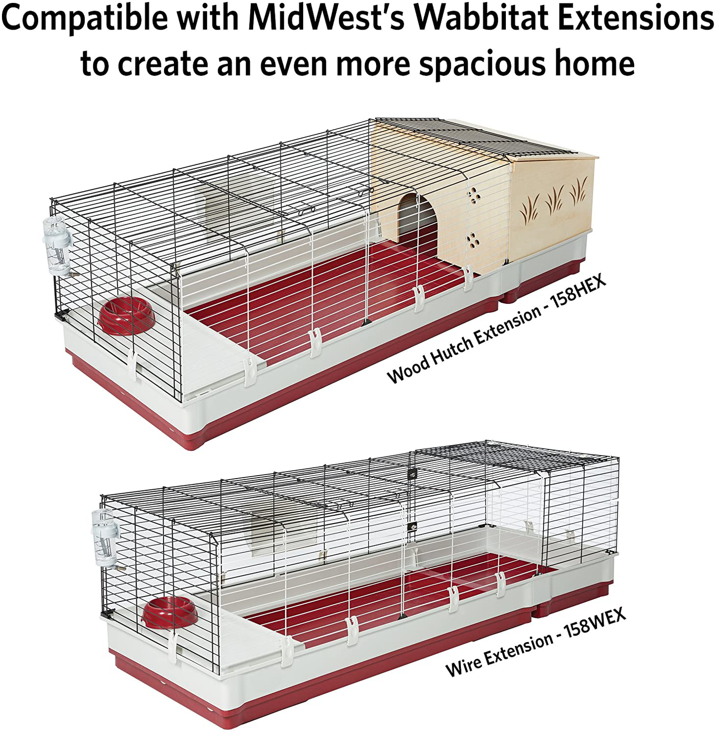 Midwest Homes for Pets Wabbitat Deluxe Rabbit Home Kit Animals & Pet Supplies > Pet Supplies > Small Animal Supplies > Small Animal Habitat Accessories MidWest Homes for Pets   