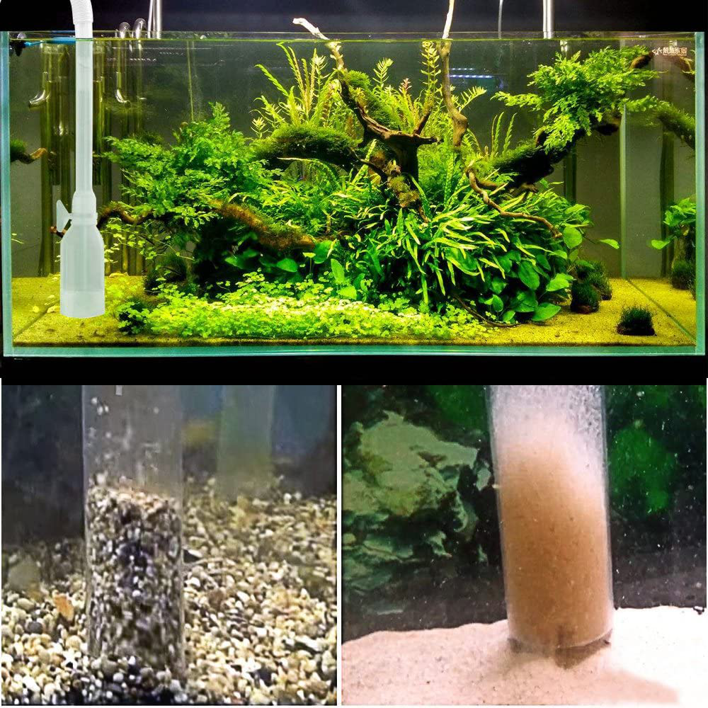 Mingdak Aquarium Gravel Cleaner Vacuum Siphon Pump - Siphon Gravel Washer/Water Changer with Flow Controller, Long Nozzle and Tank Clip for Water Changing and Gravel Cleaning-Bpa Free Animals & Pet Supplies > Pet Supplies > Fish Supplies > Aquarium Cleaning Supplies MingDak   