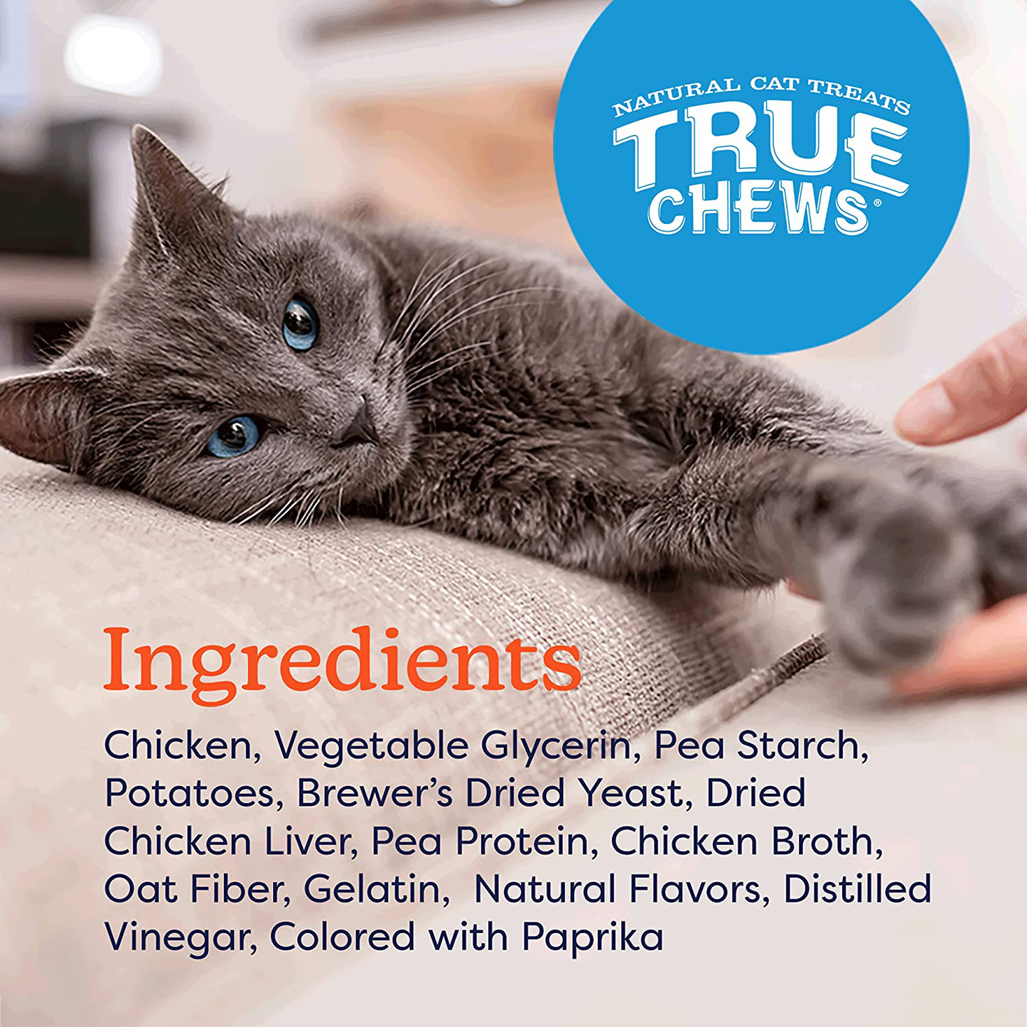 True Chews Natural Cat Treats Chicken Recipe, 3 Oz