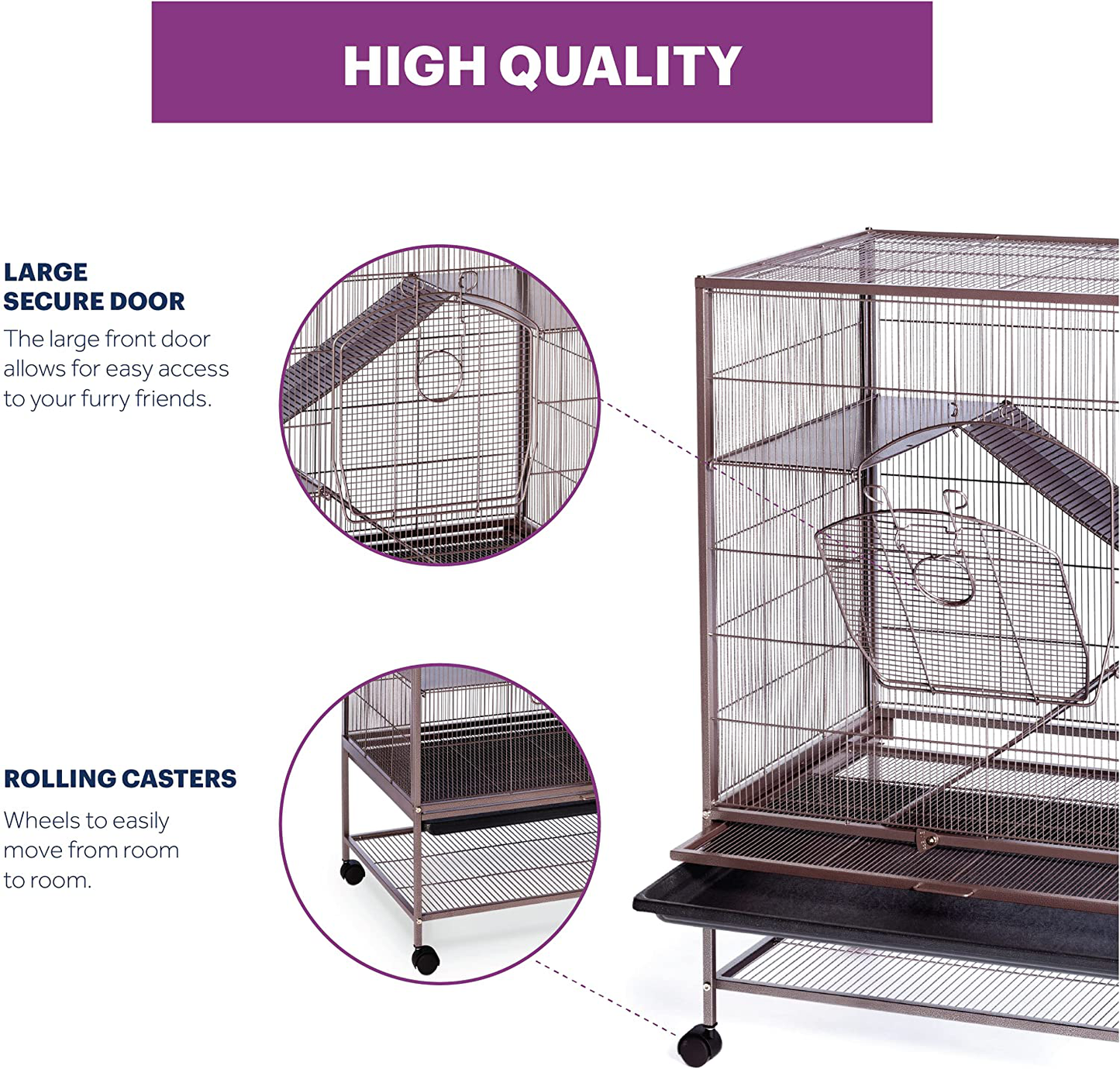 Prevue Rat and Chinchilla Cage 495 Earthtone Dusted Rose, 31 X 20.5 X 40 IN Animals & Pet Supplies > Pet Supplies > Small Animal Supplies > Small Animal Habitats & Cages Prevue   