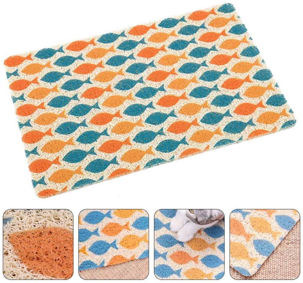 Balacoo Cat Litter Mat - Waterproof Scatter Control Litter Box Mats Ground Litters Catcher Doormats for Small Medium Dogs Cats Animals & Pet Supplies > Pet Supplies > Cat Supplies > Cat Litter Box Mats balacoo   