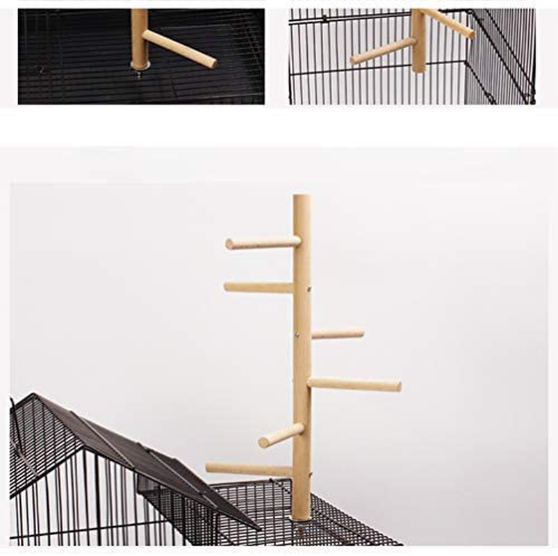 QBLEEV Bird Perch,Bird Cage Perch, Birdcage Stands, Parrot Cage Top Play Stands Wooden Branches for Conure Parakeet Budgie Cockatiels Lovebirds Animals & Pet Supplies > Pet Supplies > Bird Supplies > Bird Gyms & Playstands QBLEEV   