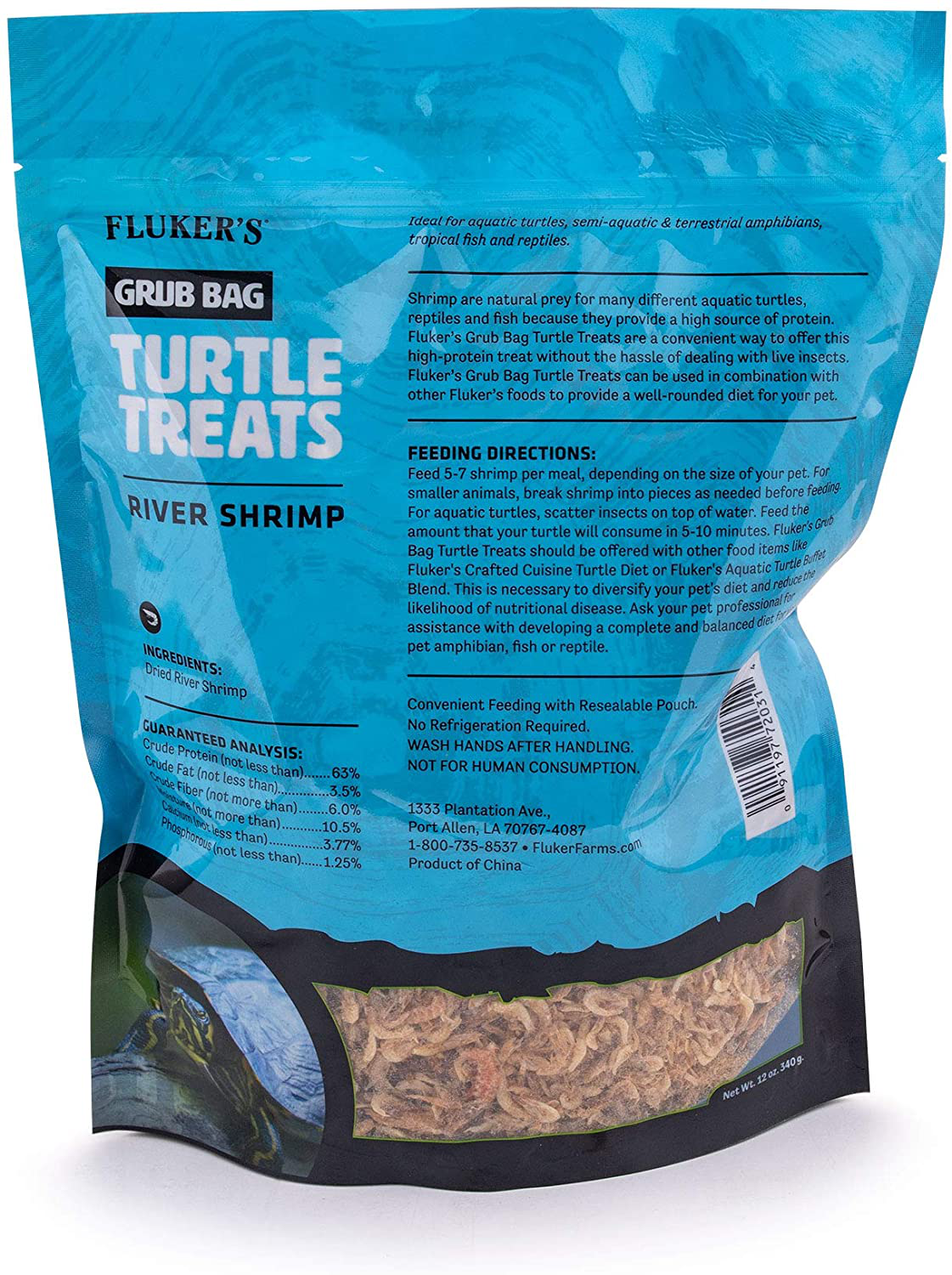 Fluker'S Grub Bag Turtle Treat - River Shrimp Animals & Pet Supplies > Pet Supplies > Reptile & Amphibian Supplies > Reptile & Amphibian Food Fluker's   