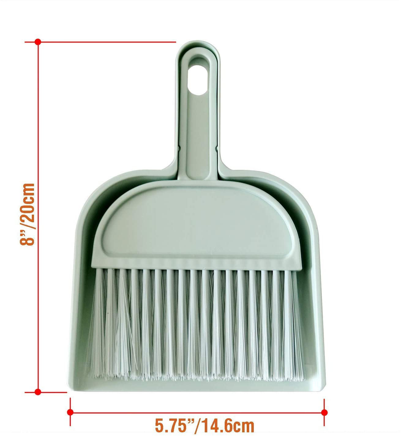 Rypet Cage Cleaner for Guinea Pigs, Hamsters, Chinchillas, Rabbits, Reptiles, Hedgehogs and Other Small Animals - Mini Dustpan and Brush Set Cleaning Tool for Animal Waste (1 Pack)