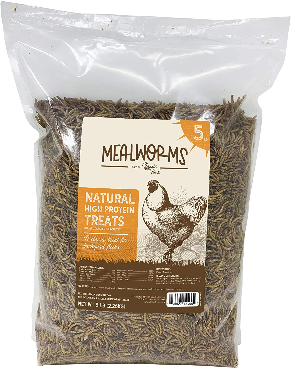 Classic Flock Dried Mealworms Animals & Pet Supplies > Pet Supplies > Reptile & Amphibian Supplies > Reptile & Amphibian Food Classic Flock   