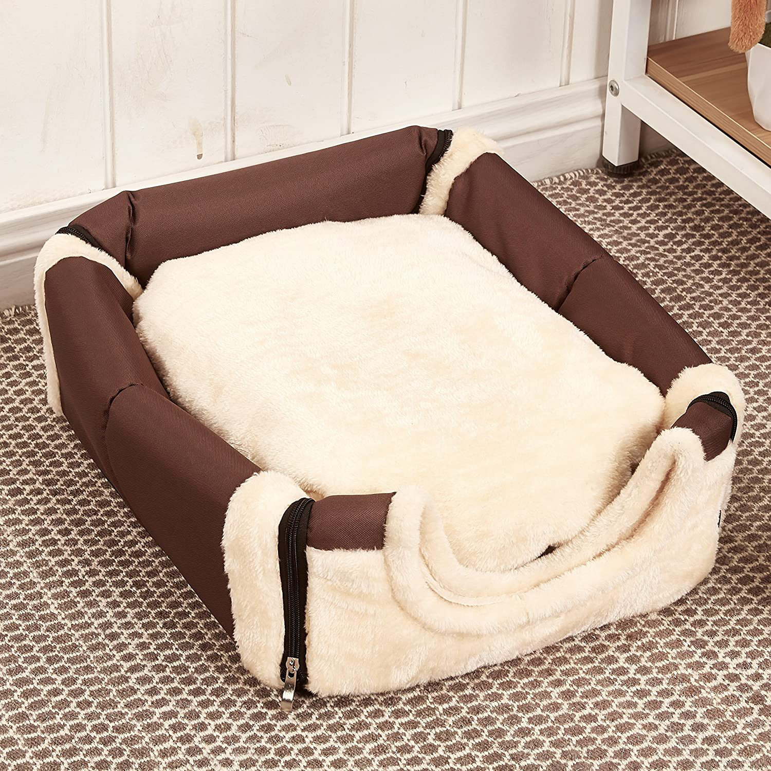 Dog igloo cave sales bed