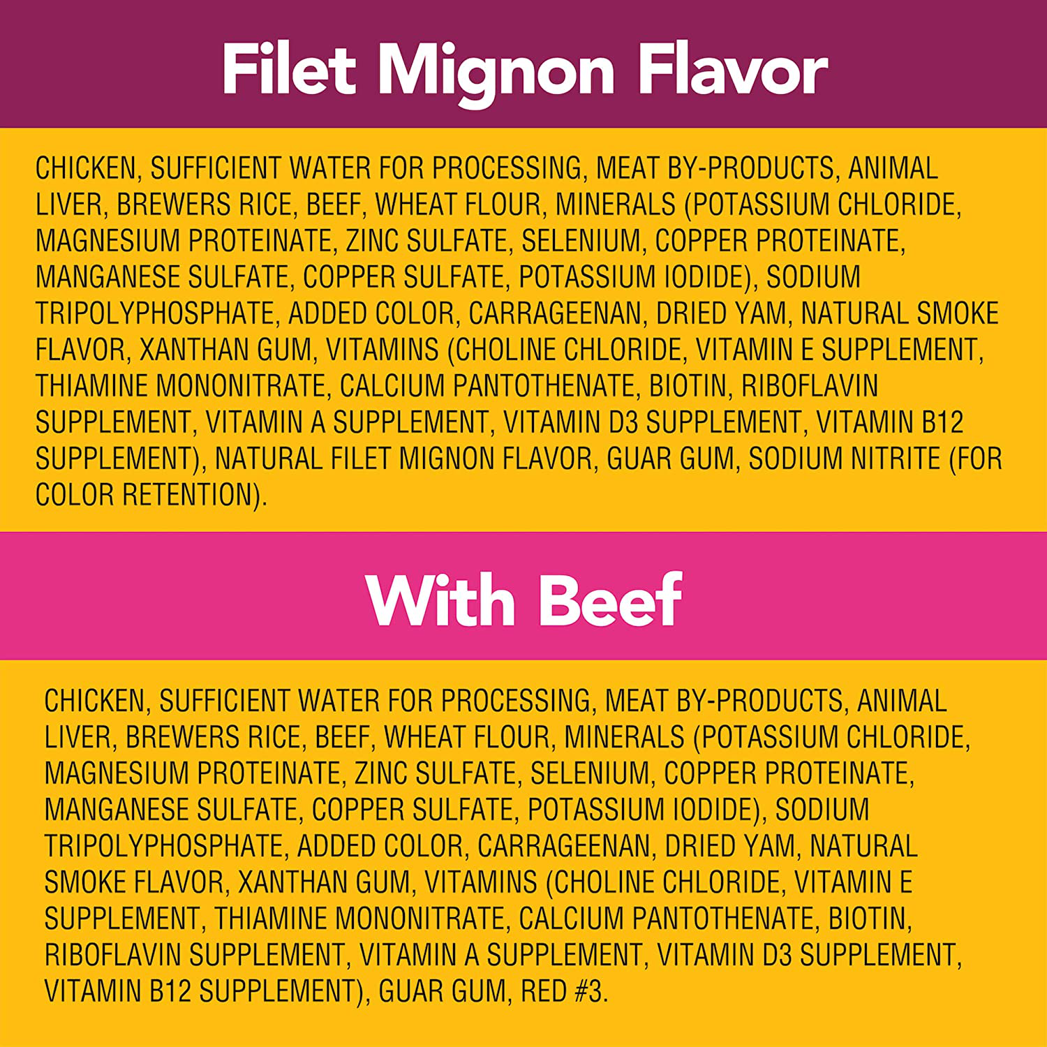 PEDIGREE Chopped Ground Dinner Adult Canned Soft Wet Meaty Dog Food Filet Mignon Flavor & with Beef Variety Pack, (12) 13.2 Oz. Cans Animals & Pet Supplies > Pet Supplies > Bird Supplies > Bird Treats Pedigree   