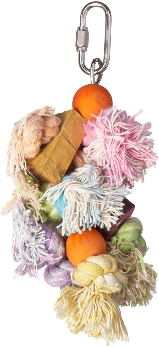 Penn-Plax Shaggy Kabob Bird Toy, 4 Size Options | Fun and Engaging Toy for Birds Animals & Pet Supplies > Pet Supplies > Bird Supplies > Bird Toys Penn-Plax Small  