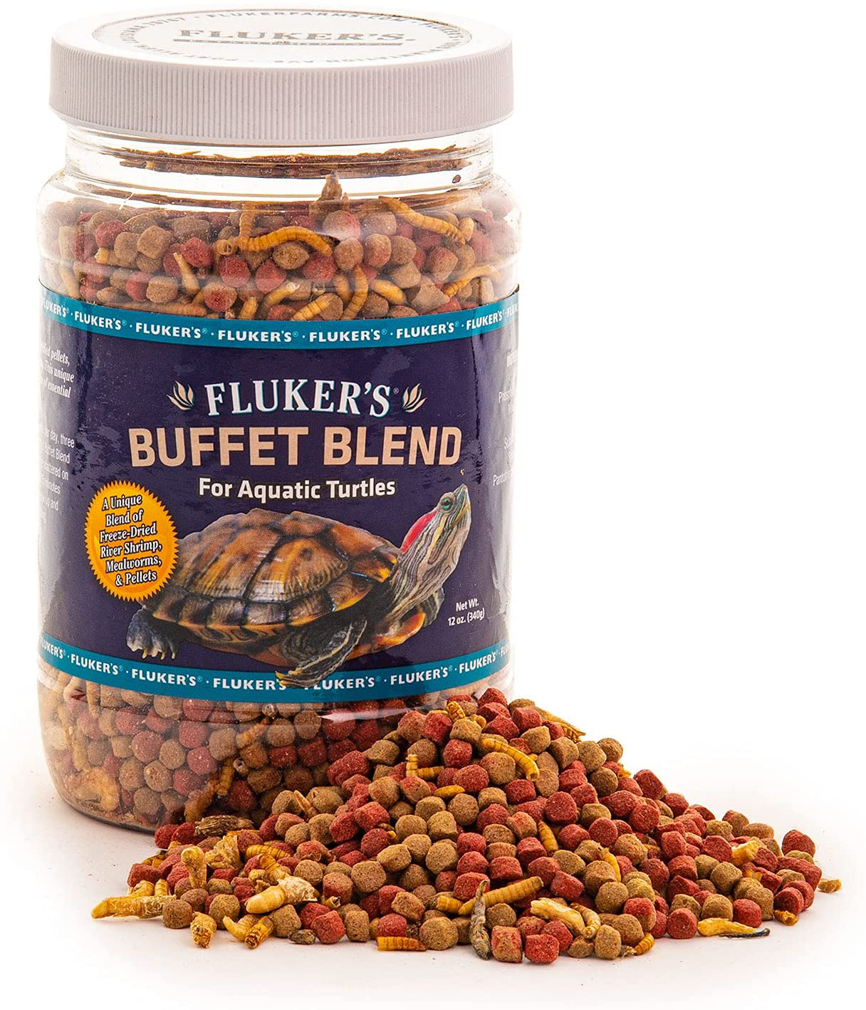 Fluker'S Buffet Blend Aquatic Formula Turtle Food Animals & Pet Supplies > Pet Supplies > Reptile & Amphibian Supplies > Reptile & Amphibian Food Fluker's 12 Ounce (Pack of 1)  