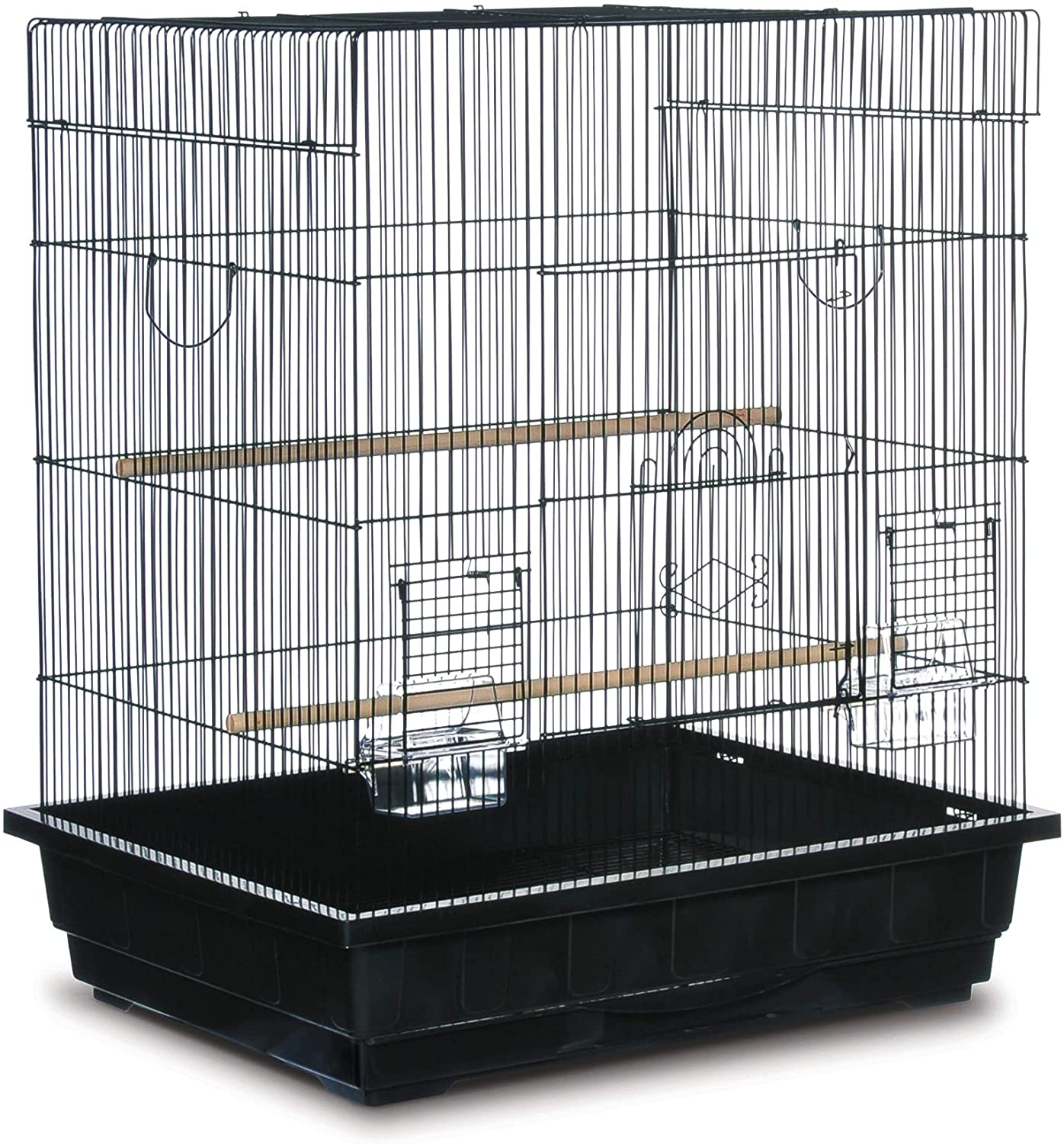 Square Top Parakeet Cage Animals & Pet Supplies > Pet Supplies > Bird Supplies > Bird Cages & Stands Prevue Hendryx Black  