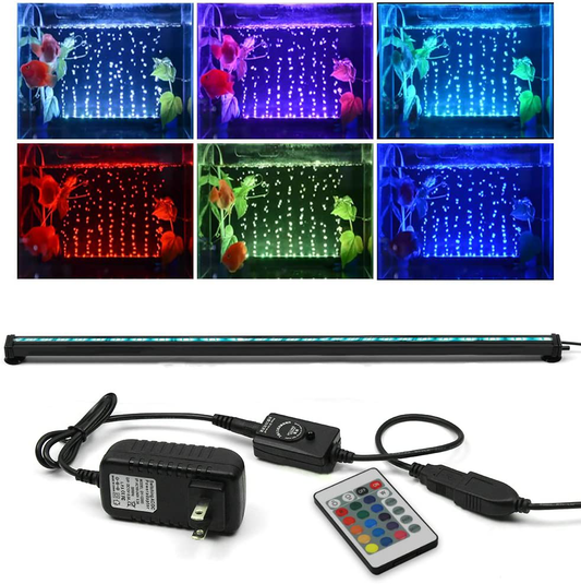 KAPATA Fish Tank Light RGB Color Changing Underwater Lighting for All Water Fish Tank 88Cm/35Inch Animals & Pet Supplies > Pet Supplies > Fish Supplies > Aquarium Lighting Kapata   