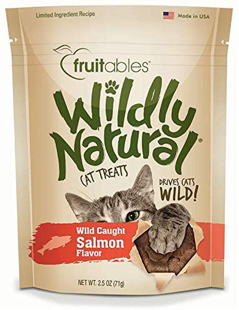 Fruitables Wildly Natural Wild Caught Tuna, Chicken, and Salmon Flavor Cat Treats Variety Pack, 2.5 Ounces per Pack Animals & Pet Supplies > Pet Supplies > Cat Supplies > Cat Treats Fruitables   
