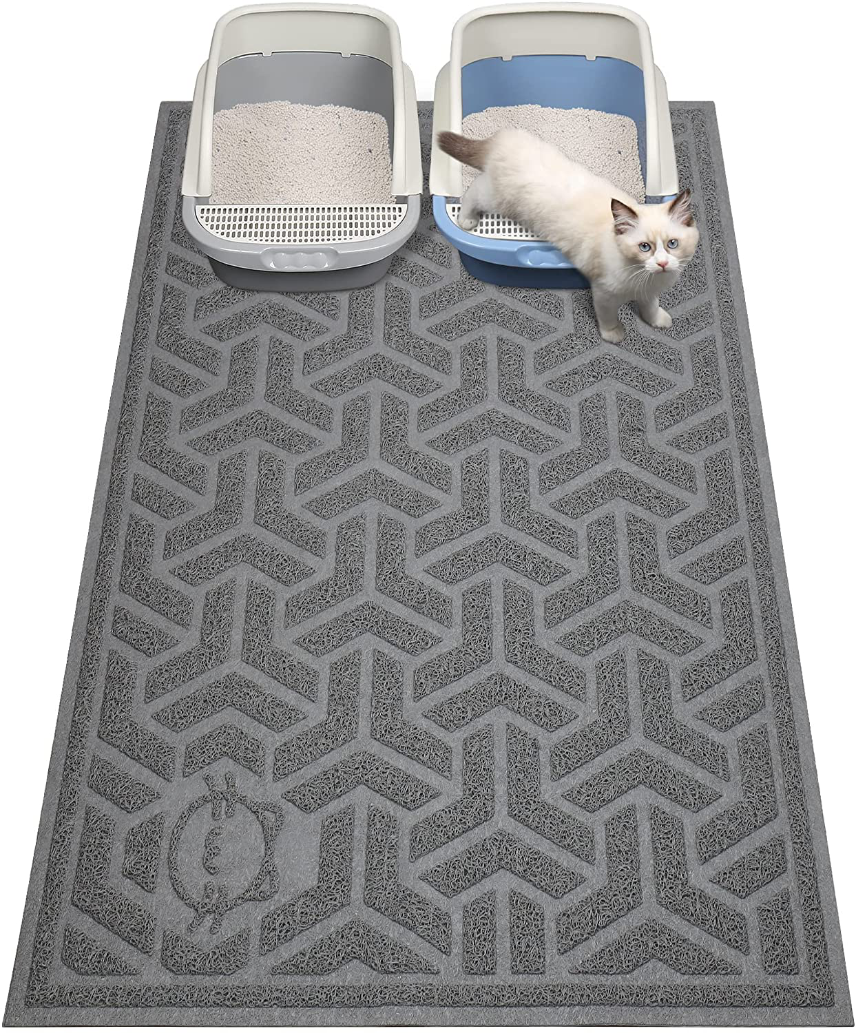 UPSKY Cat Litter Mat Litter Trapping Mat and Cat Toy Roller 3-Level Turntable Cat Toys Balls. Animals & Pet Supplies > Pet Supplies > Cat Supplies > Cat Litter Box Mats UPSKY   