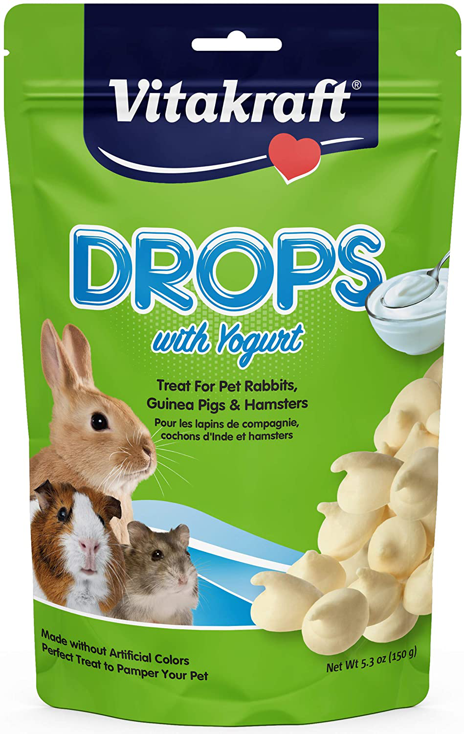 Vitakraft Rabbit Drops and 5.3-Ounce Pouch Animals & Pet Supplies > Pet Supplies > Small Animal Supplies > Small Animal Treats Vitakraft Yogurt Drops  