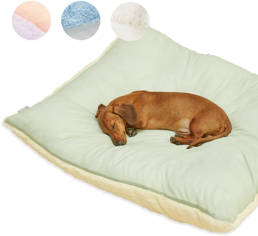 ARRR Self-Heating & Cooling 'Double-Sided' Pet Crate Bed Mat Water-Resistant Cushion Kennel Pad for Small to Medium Cats and Dogs Reversible Fluffy Dog Bed Washable Blanket Dog Pillow Animals & Pet Supplies > Pet Supplies > Dog Supplies > Dog Kennels & Runs ARRR Yellow Large 