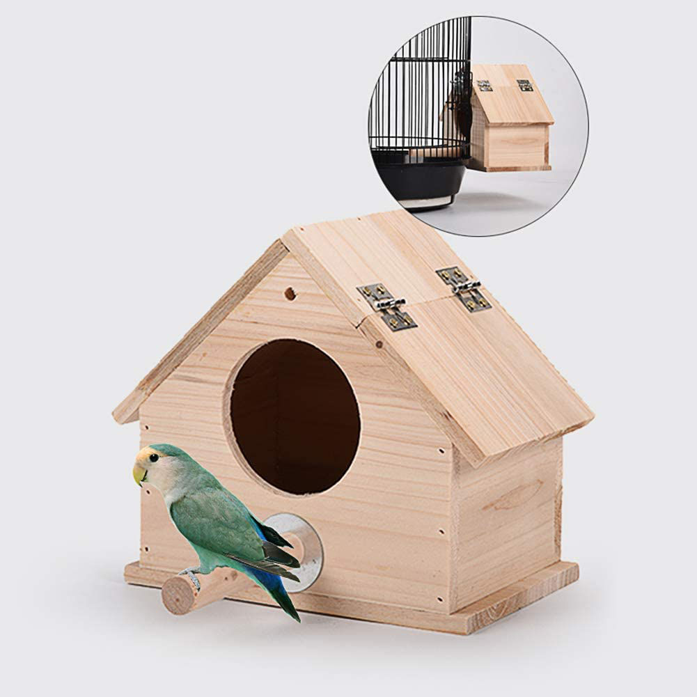 OMEM Birds Nests Parrot House Wooden Breeding Box Birdcages Stand Accessories Animals & Pet Supplies > Pet Supplies > Bird Supplies > Bird Cages & Stands OMEM   