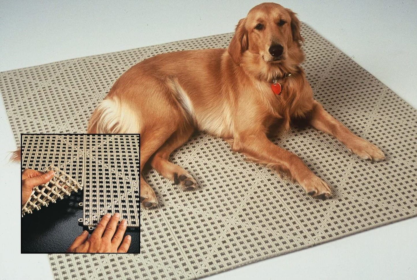 Dri-Dek Dog & Cat Kennel Cage Liner, Veterinarian or Groomer Flooring - 1'X1' Interlocking Tiles - 12-Pack (Green) Animals & Pet Supplies > Pet Supplies > Dog Supplies > Dog Kennels & Runs Dri-Dek®   
