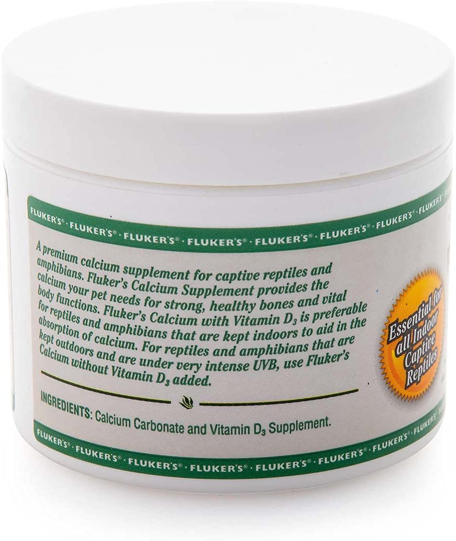 Fluker'S Calcium Reptile Supplement with Added Vitamin D3 Animals & Pet Supplies > Pet Supplies > Reptile & Amphibian Supplies > Reptile & Amphibian Habitat Accessories Fluker's   