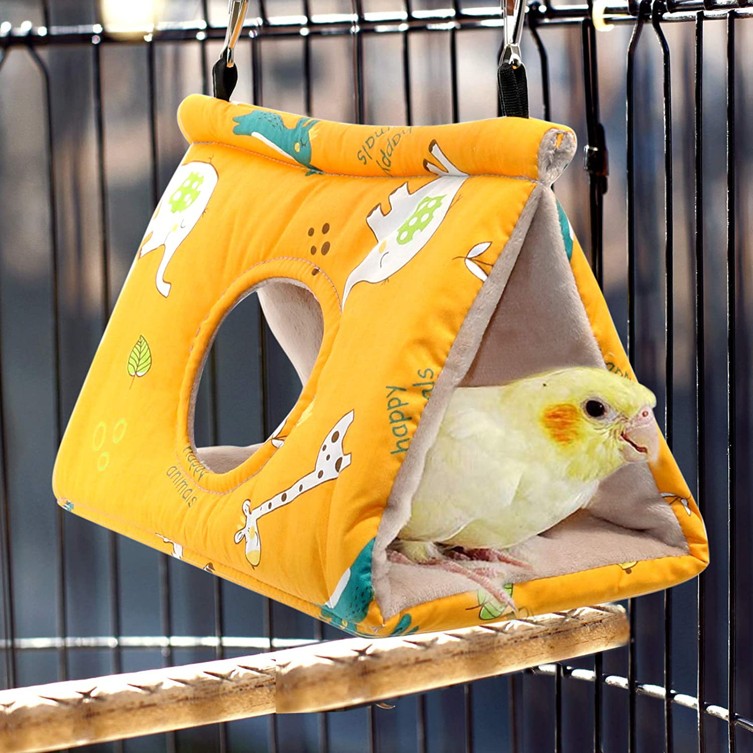 Rypet Winter Warm Bird Nest House Hanging Hammock Velvet Shed