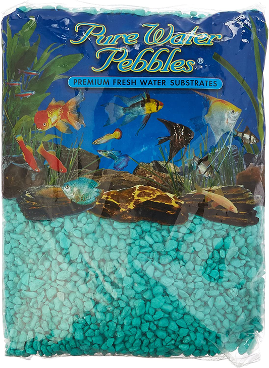 Pure Water Pebbles Aquarium Gravel, 5-Pound, Turquoise Animals & Pet Supplies > Pet Supplies > Fish Supplies > Aquarium Gravel & Substrates Pure Water Pebbles   