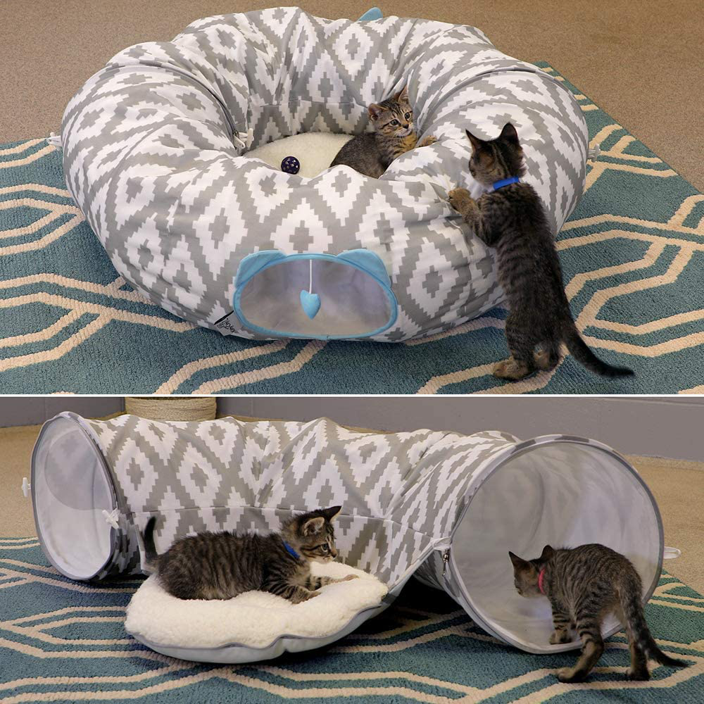 Kitty City Large Cat Tunnel Bed, Cat Bed, Pop up Bed, Cat Toys Animals & Pet Supplies > Pet Supplies > Dog Supplies > Dog Treadmills Kitty City   