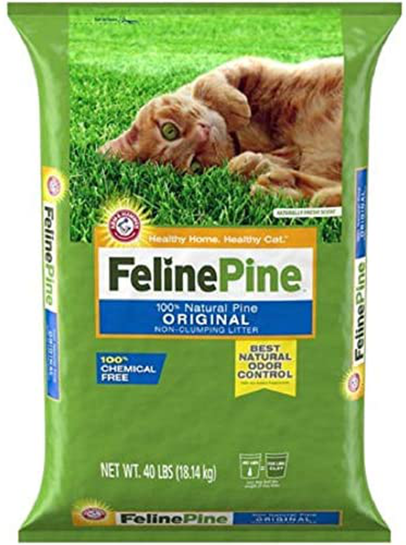 Feline Pine Original Cat Litter 20Lb (2 Pack (Each 40 Lbs.)) Animals & Pet Supplies > Pet Supplies > Cat Supplies > Cat Litter Feline Pine   