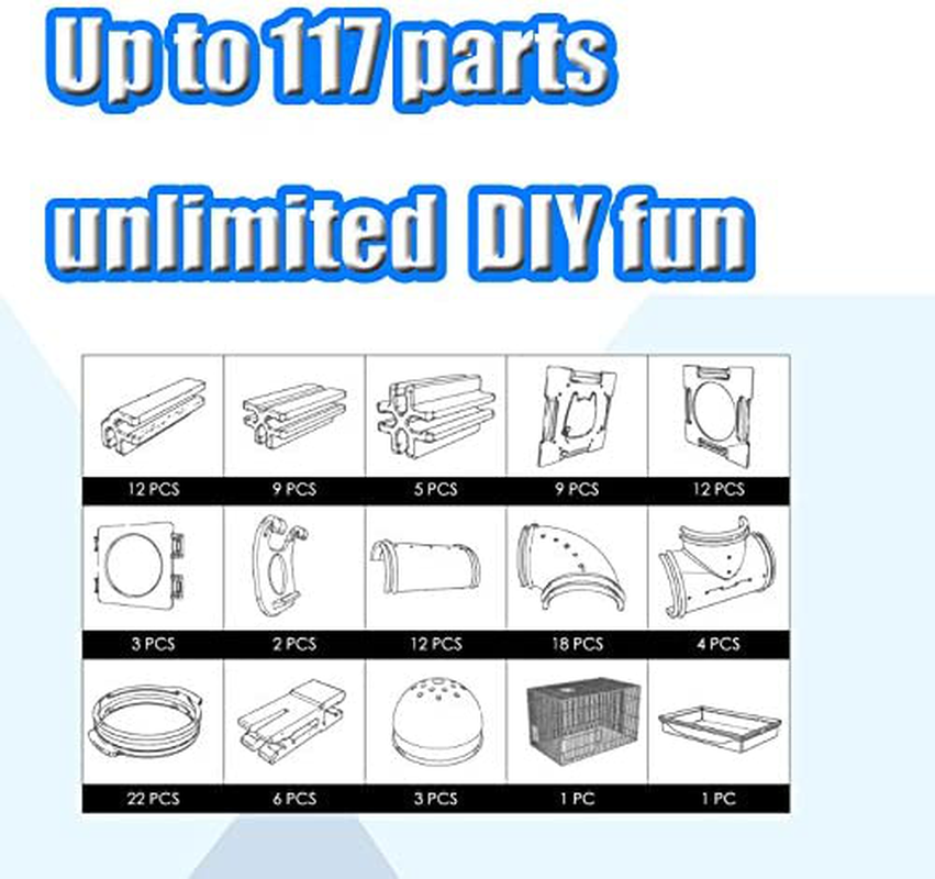 GNB PET Hamster Cage DIY Habitat Animals & Pet Supplies > Pet Supplies > Small Animal Supplies > Small Animal Habitats & Cages GNB PET   