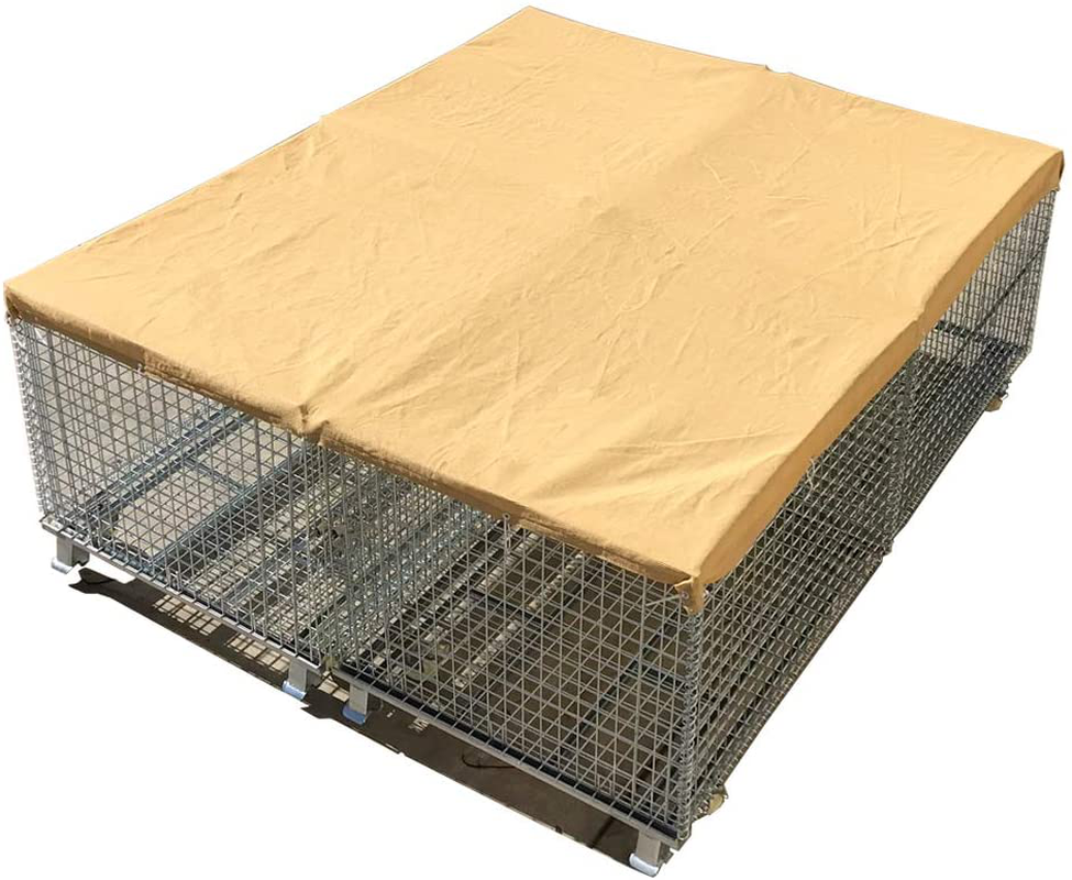 Alion Home© Sun Block Dog Run & Pet Kennel Shade Cover (Dog Kennel Not Included) (10' X 14', Sand) Animals & Pet Supplies > Pet Supplies > Dog Supplies > Dog Kennels & Runs Alion Home   