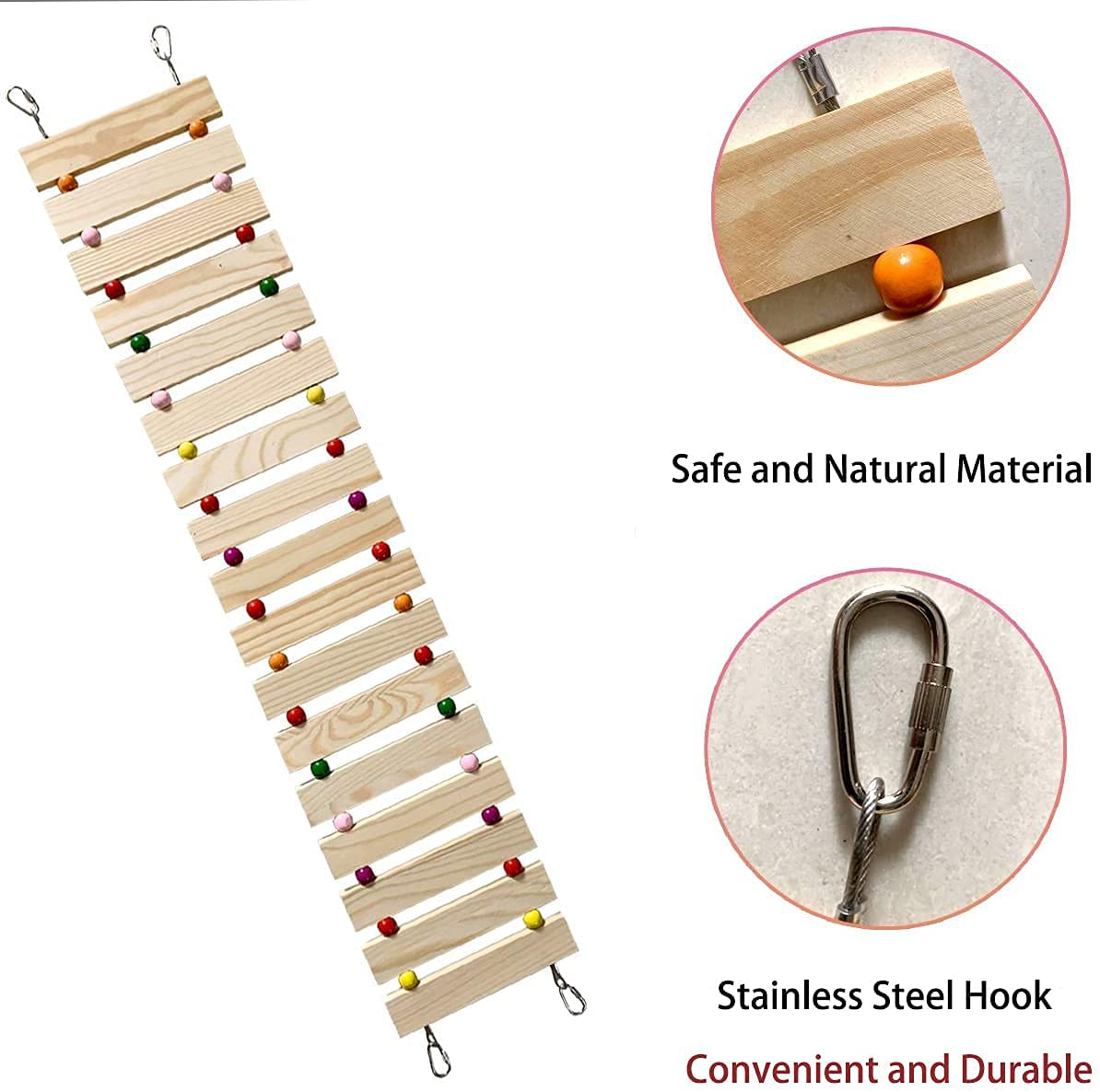 Nynelly Chicken Coop Toy,Chicken Toys,Natural Wood Chicken Ladder,Chicken Swing,Chicken Perch Stand for Birds Poultry Rooster Chicks Animals & Pet Supplies > Pet Supplies > Bird Supplies > Bird Ladders & Perches Nynelly   