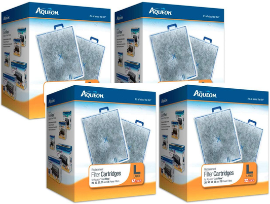 Aqueon 48-Pack Filter Cartridges for Aquarium, Large