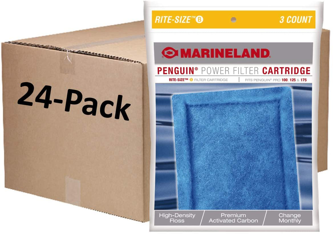 Marineland Penguin Power Filter Rite-Size Cartridge Animals & Pet Supplies > Pet Supplies > Fish Supplies > Aquarium Filters MarineLand Size B 72-Count 