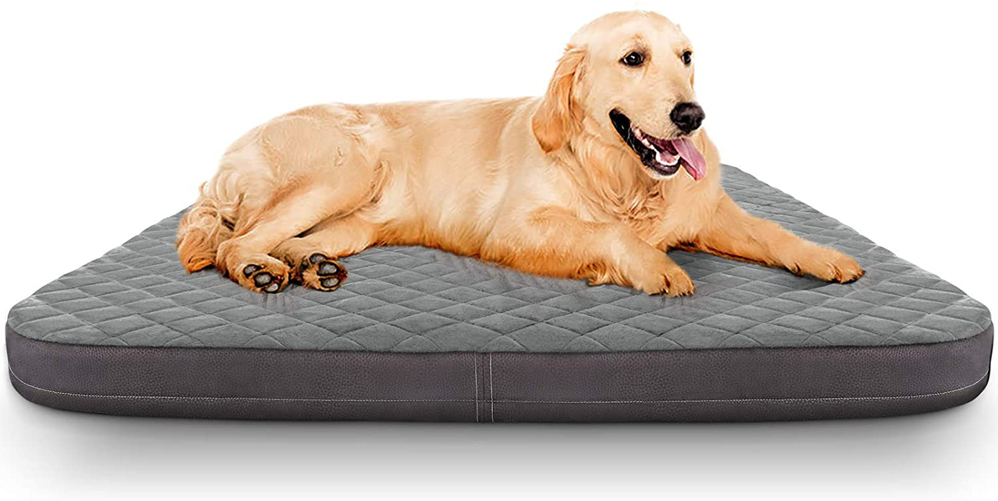 Large Dog Bed Orthopedic Foam Dog Beds Mattress Joint Relief Pet Sleeping Mat, Non Slip Bottom with Removable Washable Cover