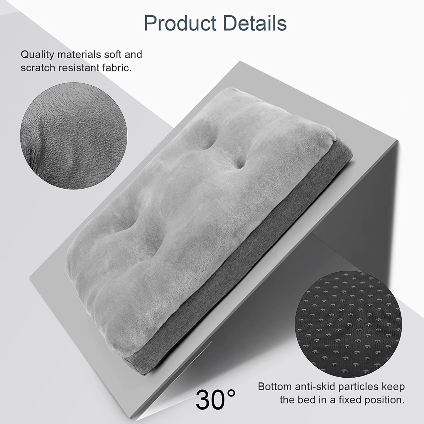 Orthopedic Foam Large Dog Bed, Extra Thicken Pet Bolster Mattress(5.5-6 Inches), Washable Dog Bed with Removable Cover, Super Soft & anti Slip Bottom for Medium, Large and Extra Large Dogs Animals & Pet Supplies > Pet Supplies > Dog Supplies > Dog Beds Bnonya   