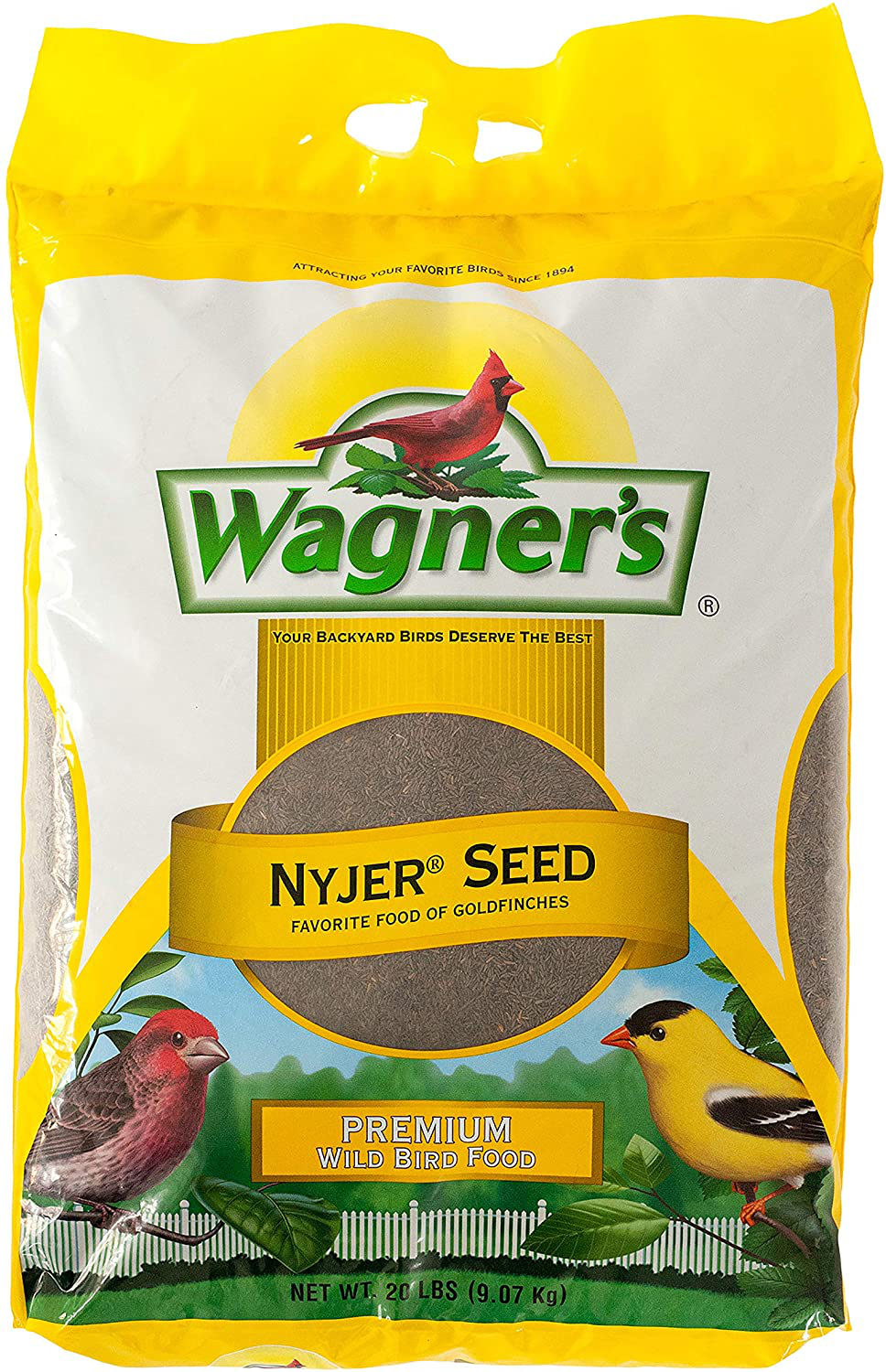 Wagner'S 62053 Nyjer Seed Wild Bird Food, 20-Pound Bag Animals & Pet Supplies > Pet Supplies > Bird Supplies > Bird Food Wagner's   