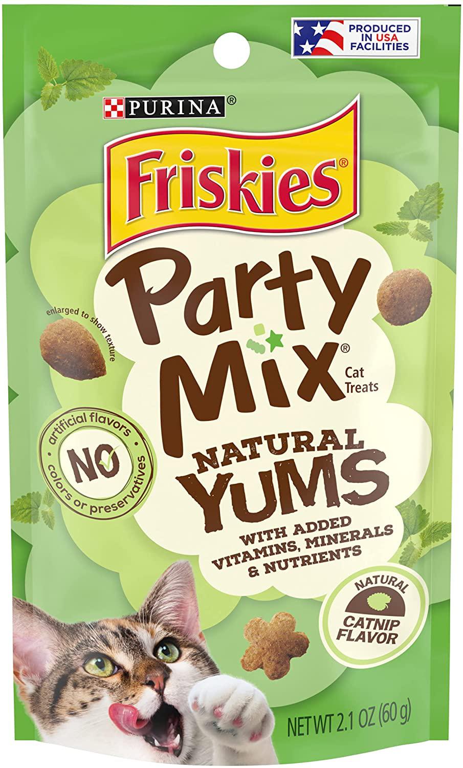 Purina Friskies Party Mix Naturals Adult Cat Treats - (10) 2.1 Oz. Pouches Animals & Pet Supplies > Pet Supplies > Cat Supplies > Cat Treats Purina Friskies Catnip 2.1 oz. Pouch (Pack of 10) 