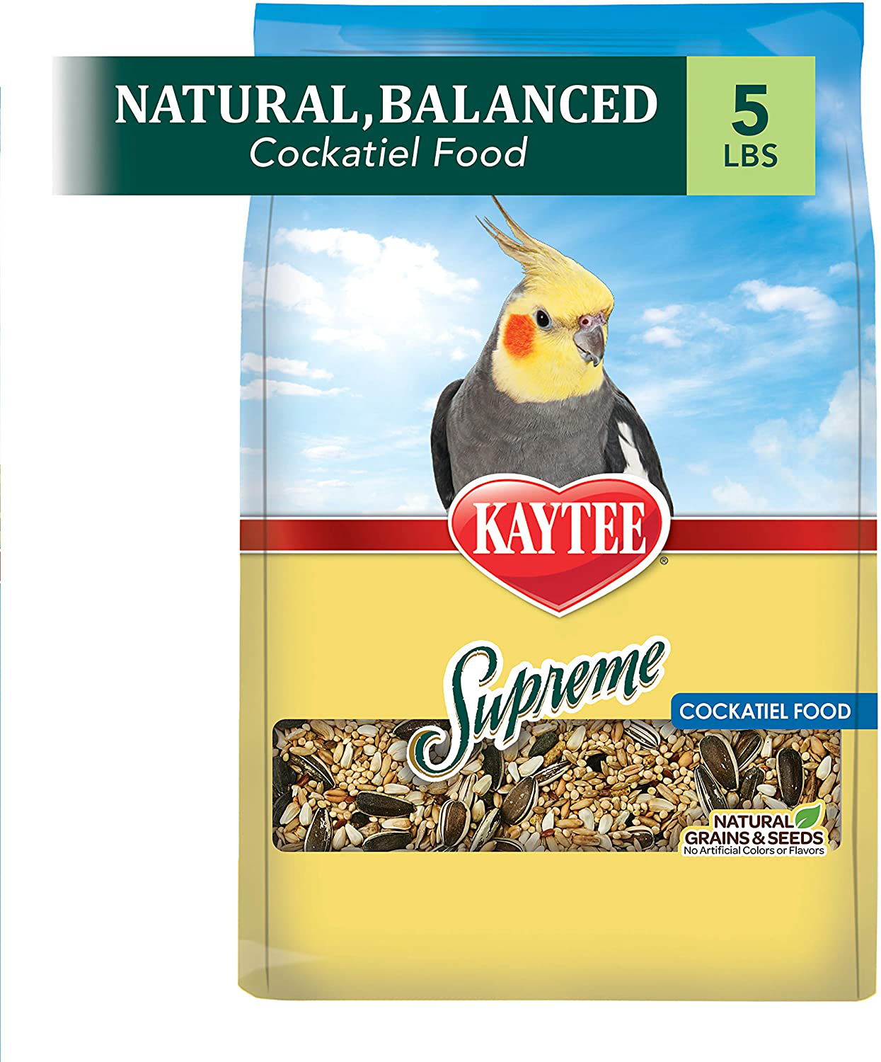 Kaytee Kaytee Supreme Cockatiel Food Animals & Pet Supplies > Pet Supplies > Bird Supplies > Bird Food Kaytee Whites & Tans 5 Pound (Pack of 1) 