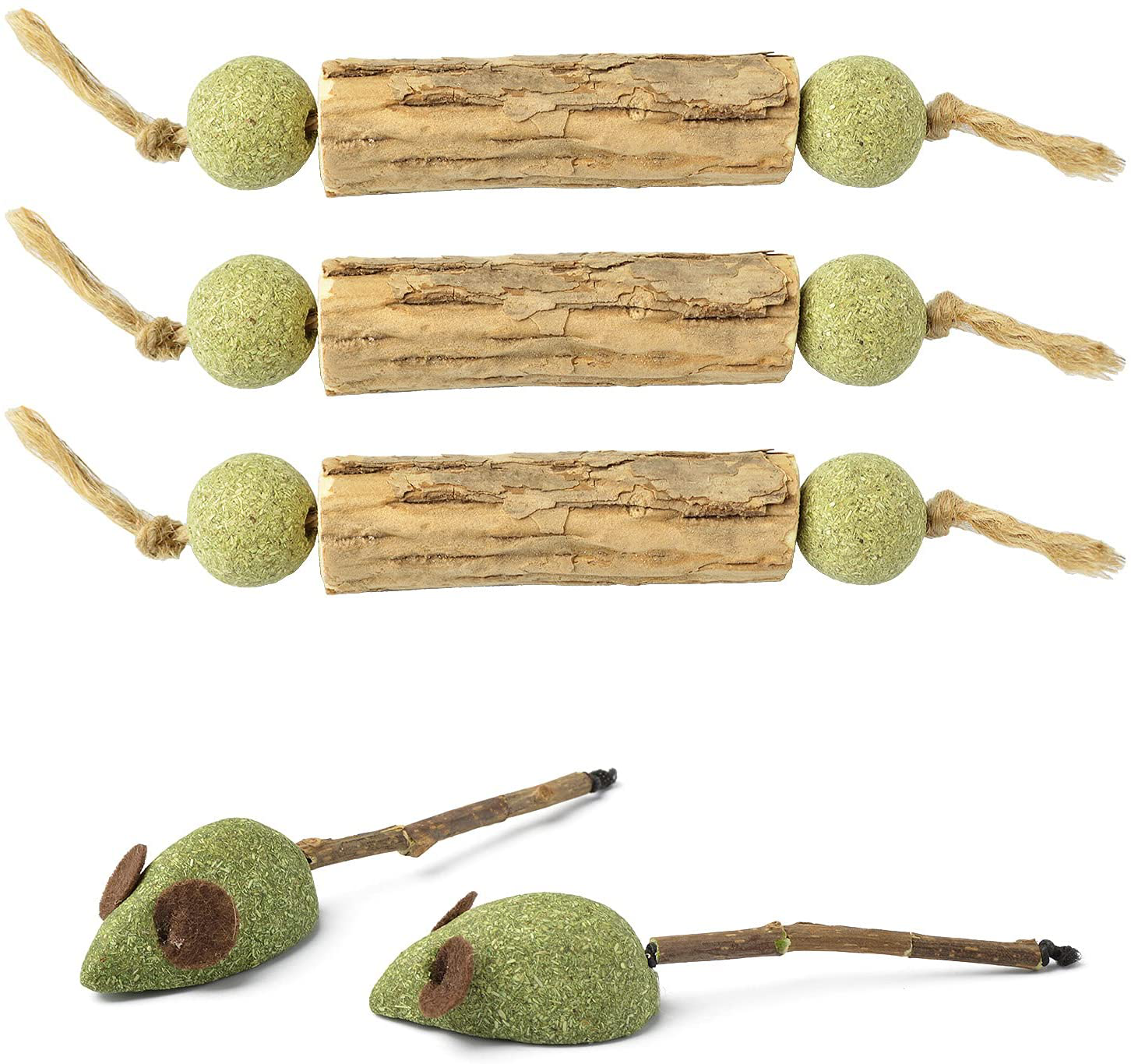 Catnip Toy Cat Toy Indoor，Cat Chewing Natural Silvervine Sticks for Cats，Make the Cat Happy Cat Kick Interactive,Teeth Cleaning Edible Natural to Promote Cat'S Appetite，Natural Catnip Mouse Cat Toy Animals & Pet Supplies > Pet Supplies > Cat Supplies > Cat Toys Lingesxy   